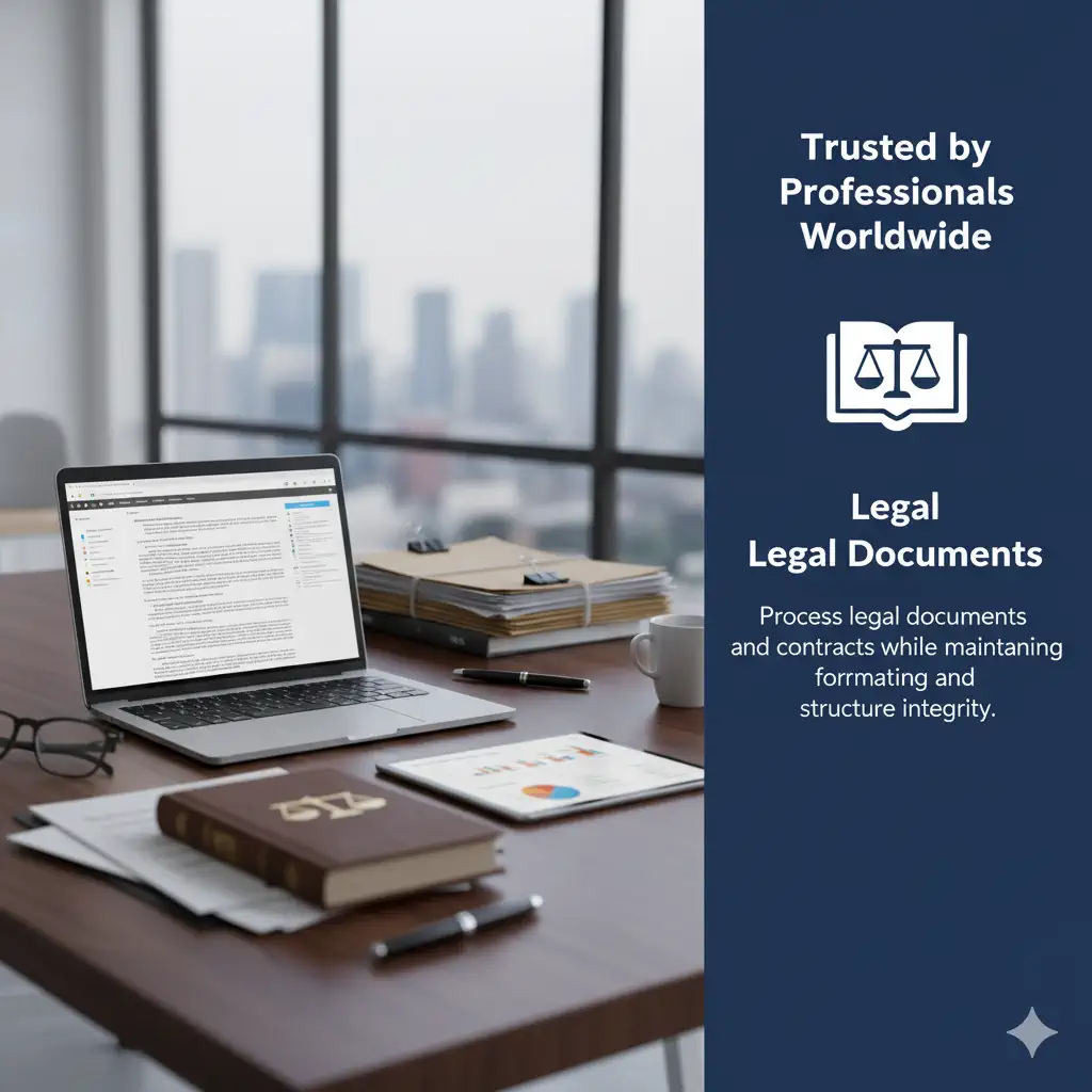 Legal documents conversion