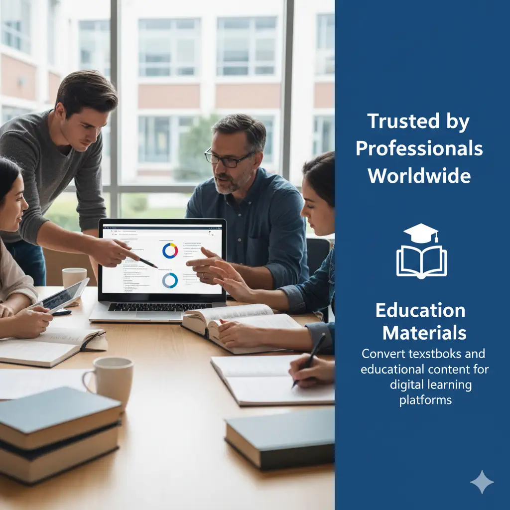 Educational materials conversion